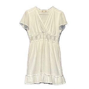 Altar’d State Sundress Flutter Sleeves Size Large Ivory